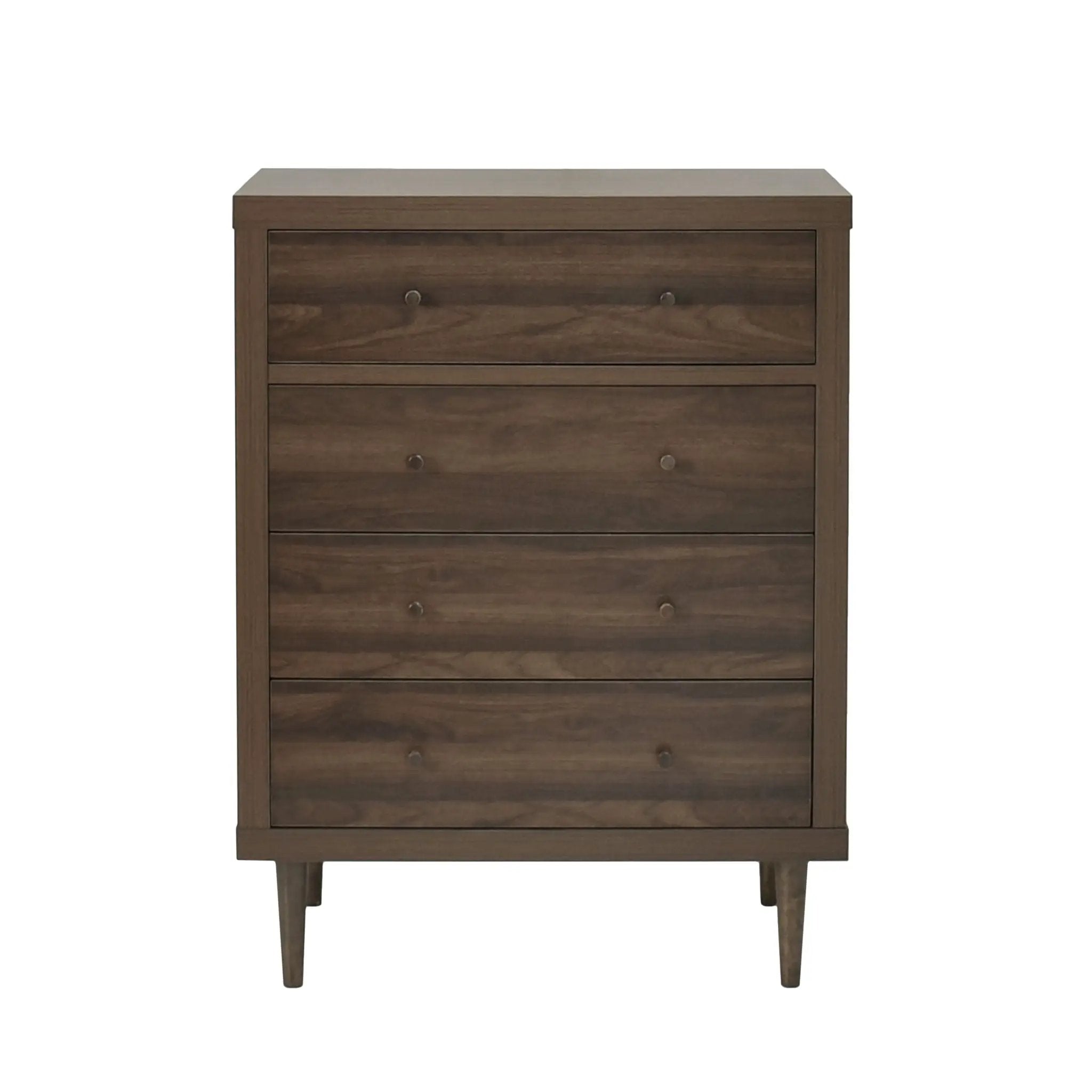 Farhart Mid Century Modern 4 Drawer Dresser - Walnut by HouseOfZazla