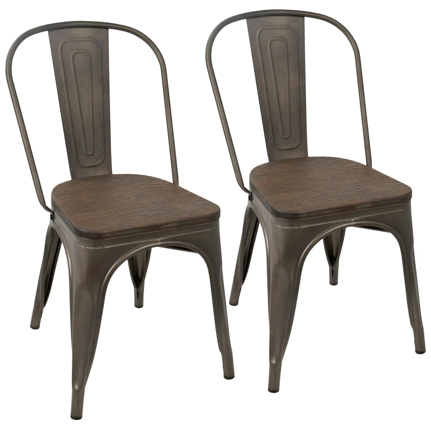 Oregon - IndustrialFarmhouse Stackable Dining Chair (Set of 2) by HouseOfZazla