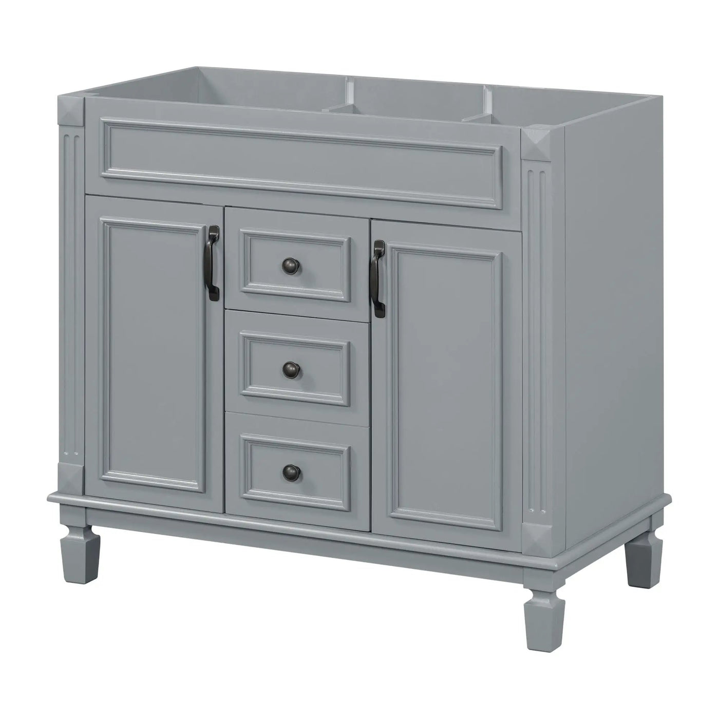 Bathroom Vanity Cabinet With 2 Soft Closing Doors And 2 Drawers by Unique Piece Furniture