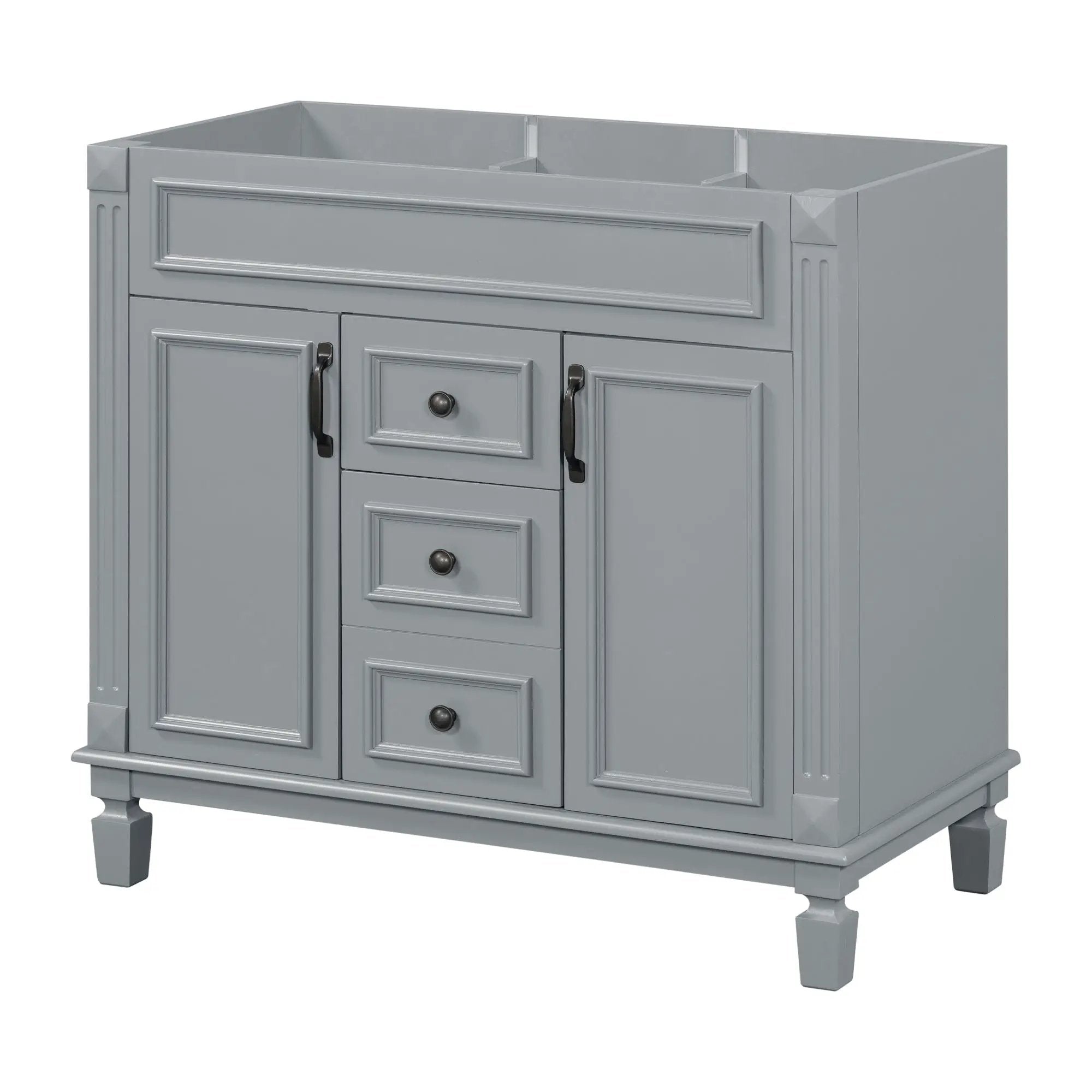 Bathroom Vanity Cabinet With 2 Soft Closing Doors And 2 Drawers by Unique Piece Furniture