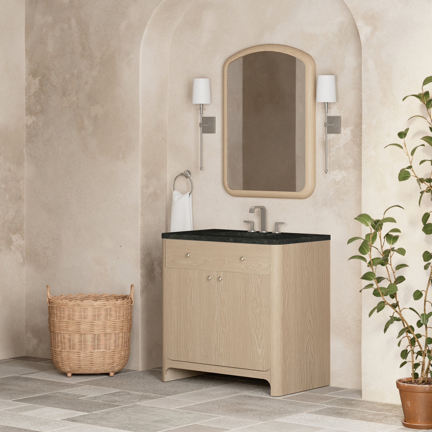 James Martin Gracyn 36" Single Bathroom Vanity, Coastal Driftwood, view 34