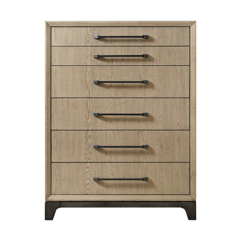 6 Drawer Chest With Smooth Glides - Brown by HouseOfZazla