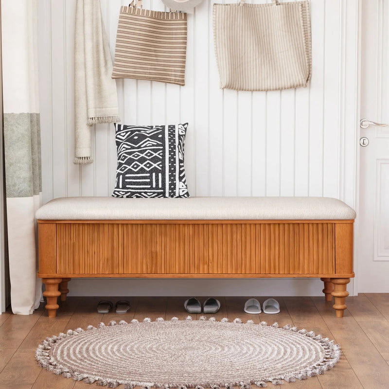 50.8-Inch Multi-Functional Storage Ottoman Bench by HouseOfZazla