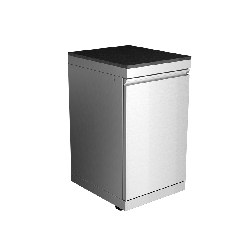 Storage Cabinet Stainless Steel Outdoor Kitchen Islands Left Open by HouseOfZazla