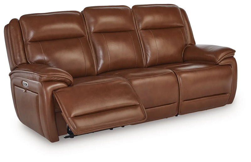 Healy Pier - Power Reclining Sofa / Adj Headrest - Chocolate by Unique Piece Furniture