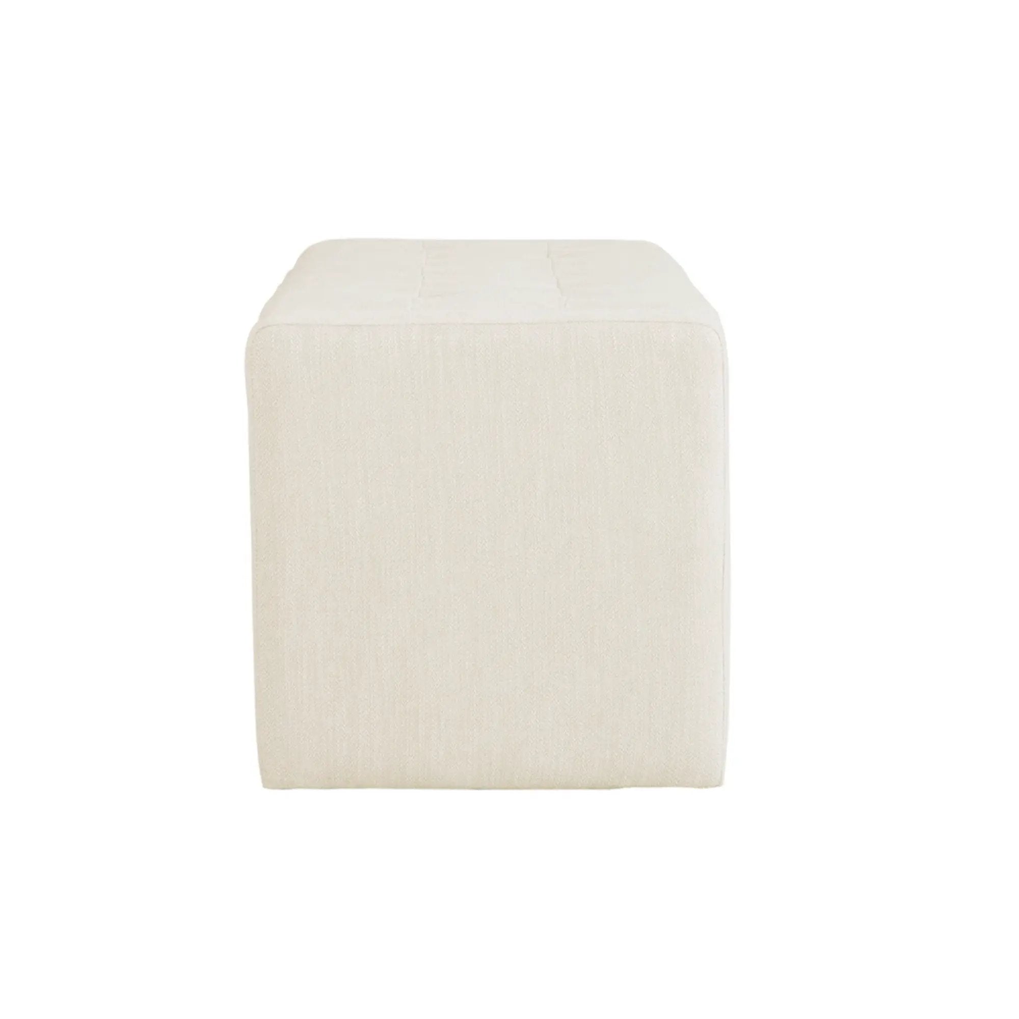 Elegant Soft Close Storage Bench Polyester Upholstery - Cream by HouseOfZazla