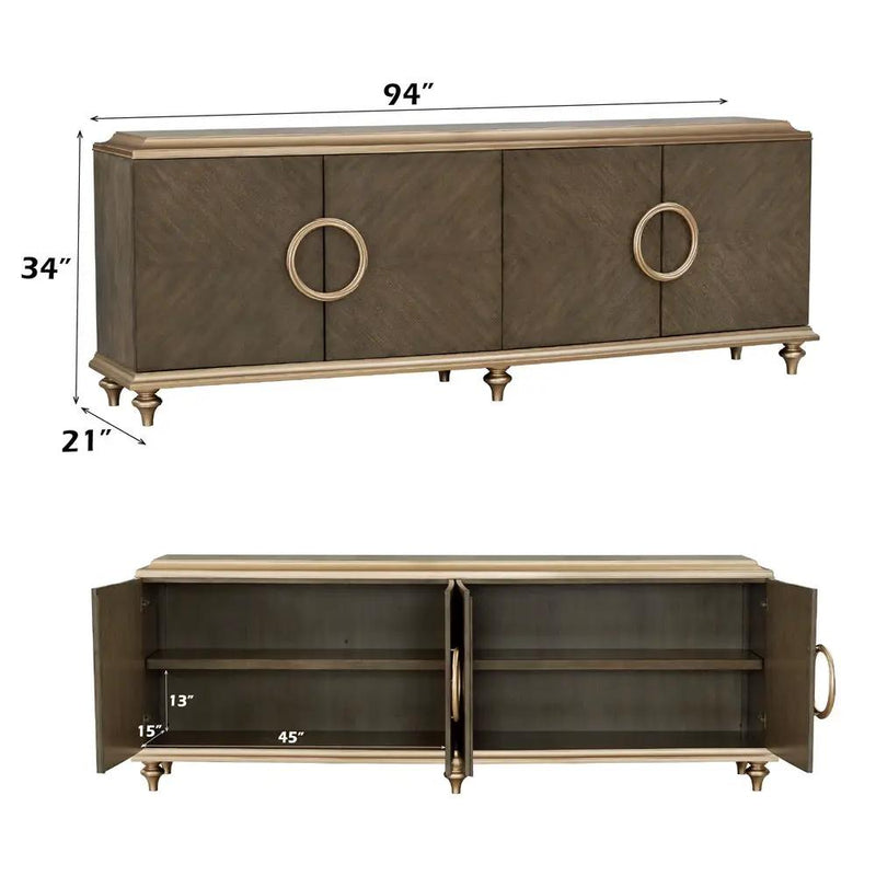 Ashtin - Console Cabinet - Brown by Unique Piece Furniture