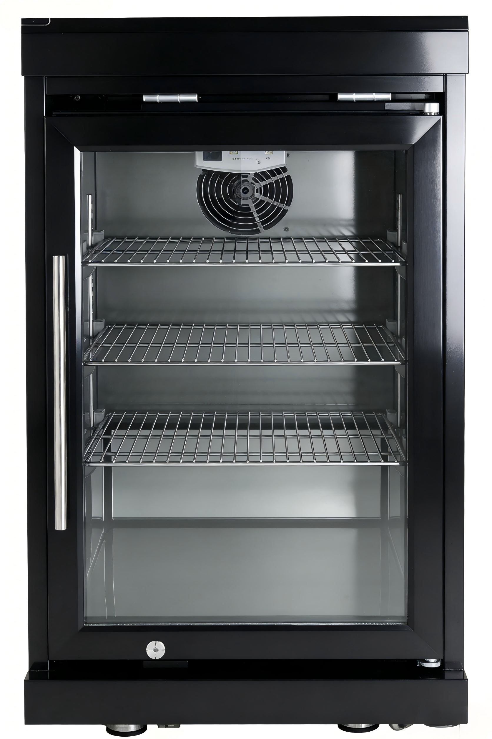 Black Single Door Fridge Cabinet Outdoor Kitchen Islands by HouseOfZazla