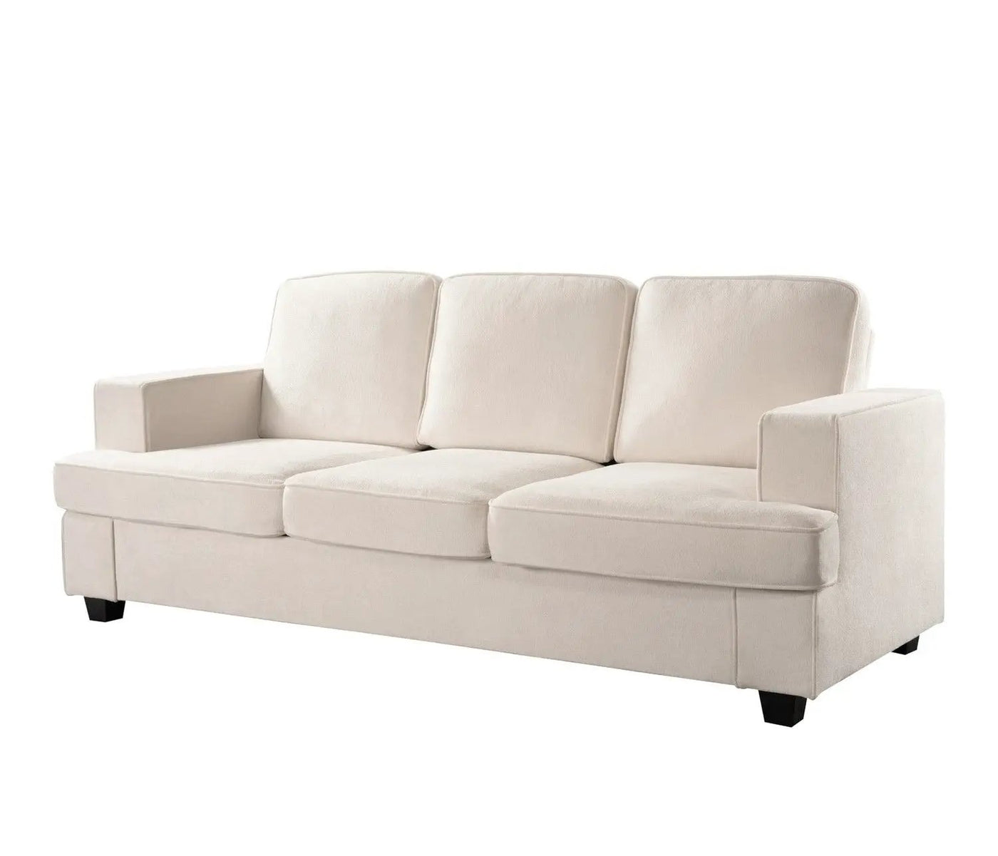 Modern Sofa, Comfortable 3 Seater Couch With Deep Seating, Loose Back Cushions, Wide Arms by Unique Piece Furniture