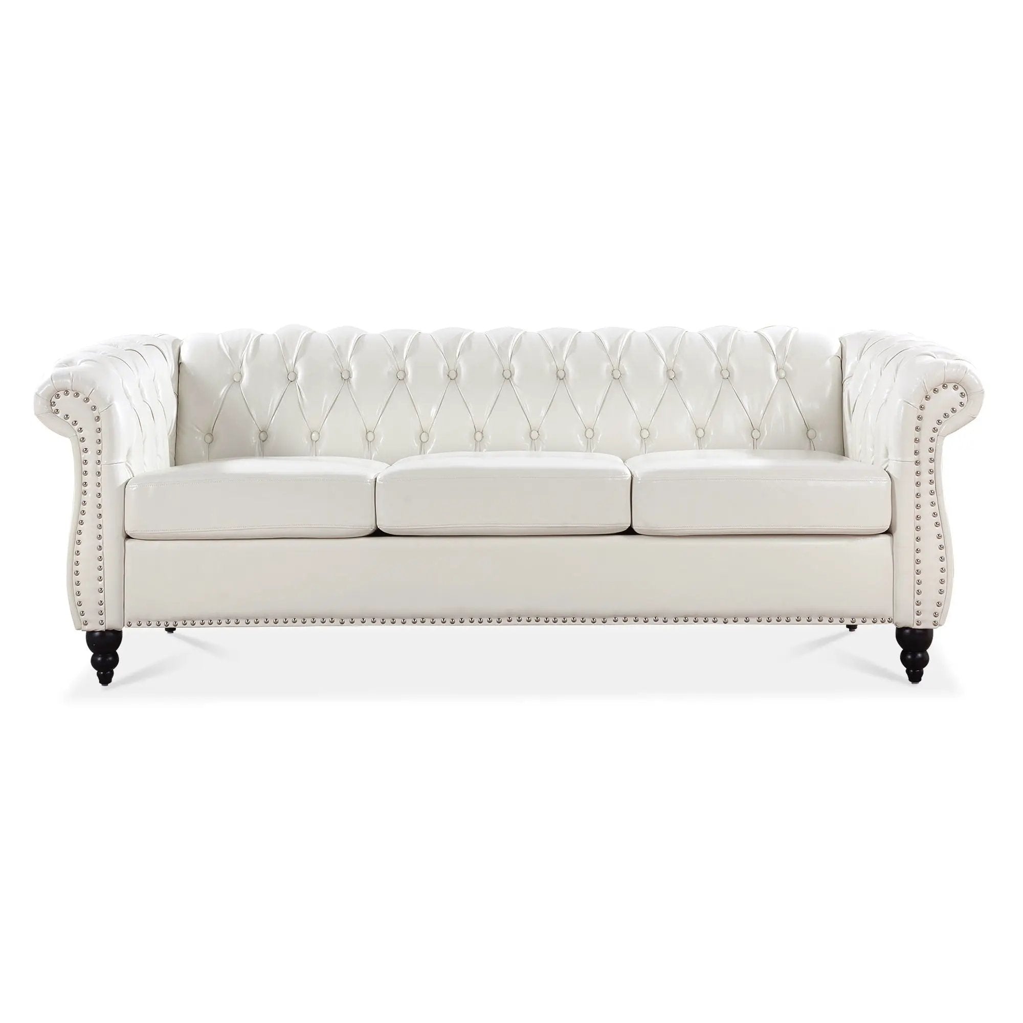Rolled Arm Chesterfield 3 Seater Sofa by Unique Piece Furniture