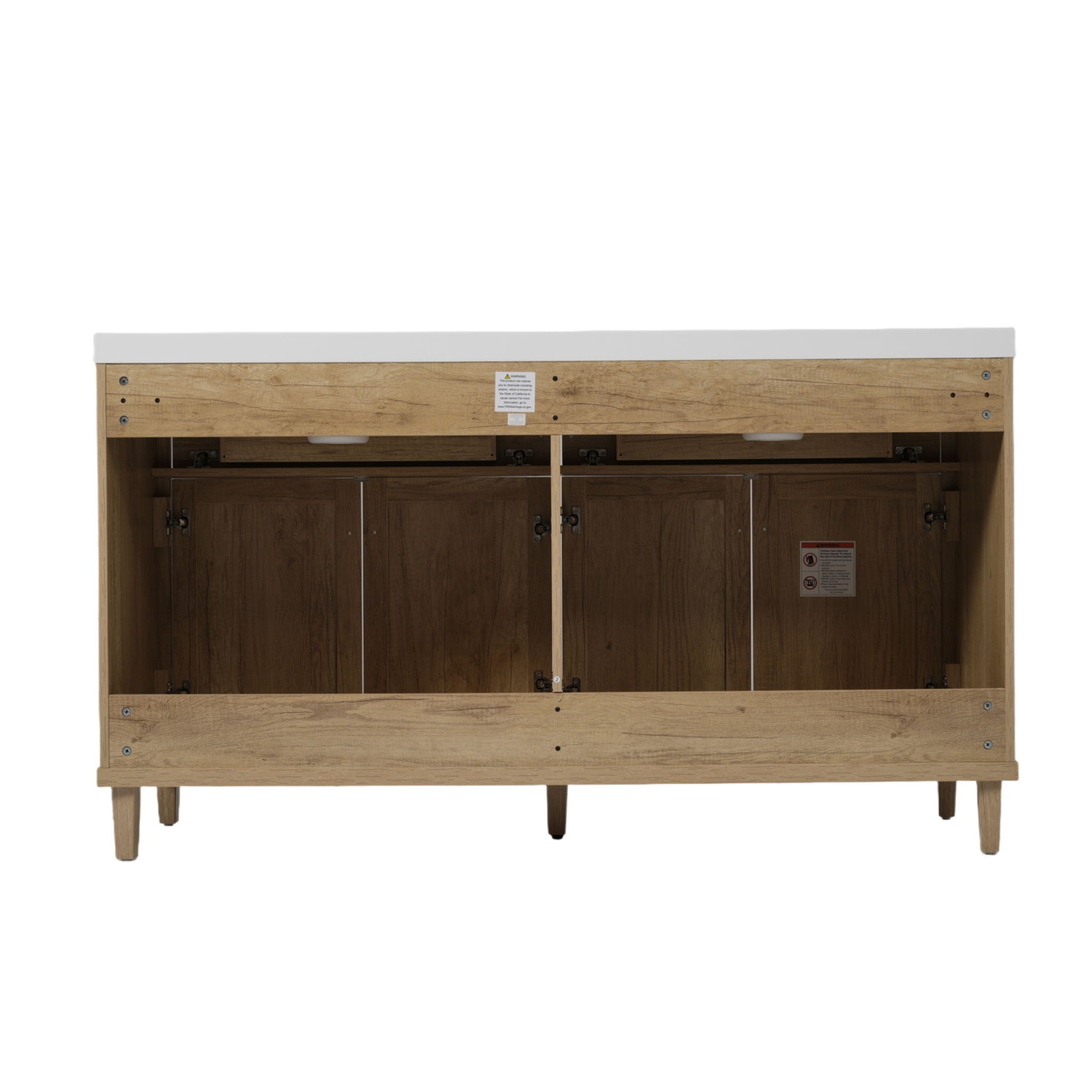 Bathroom Vanity With Double Sink, Large Storage Space by HouseOfZazla