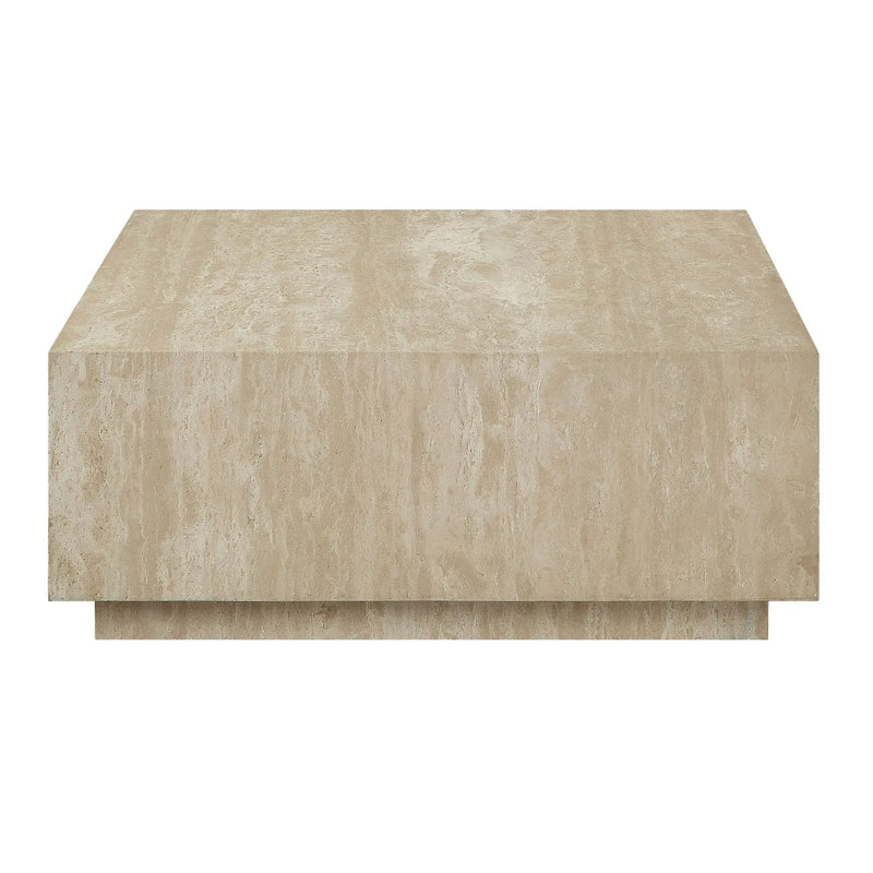 Deon - Travertine Table - Beige by Unique Piece Furniture