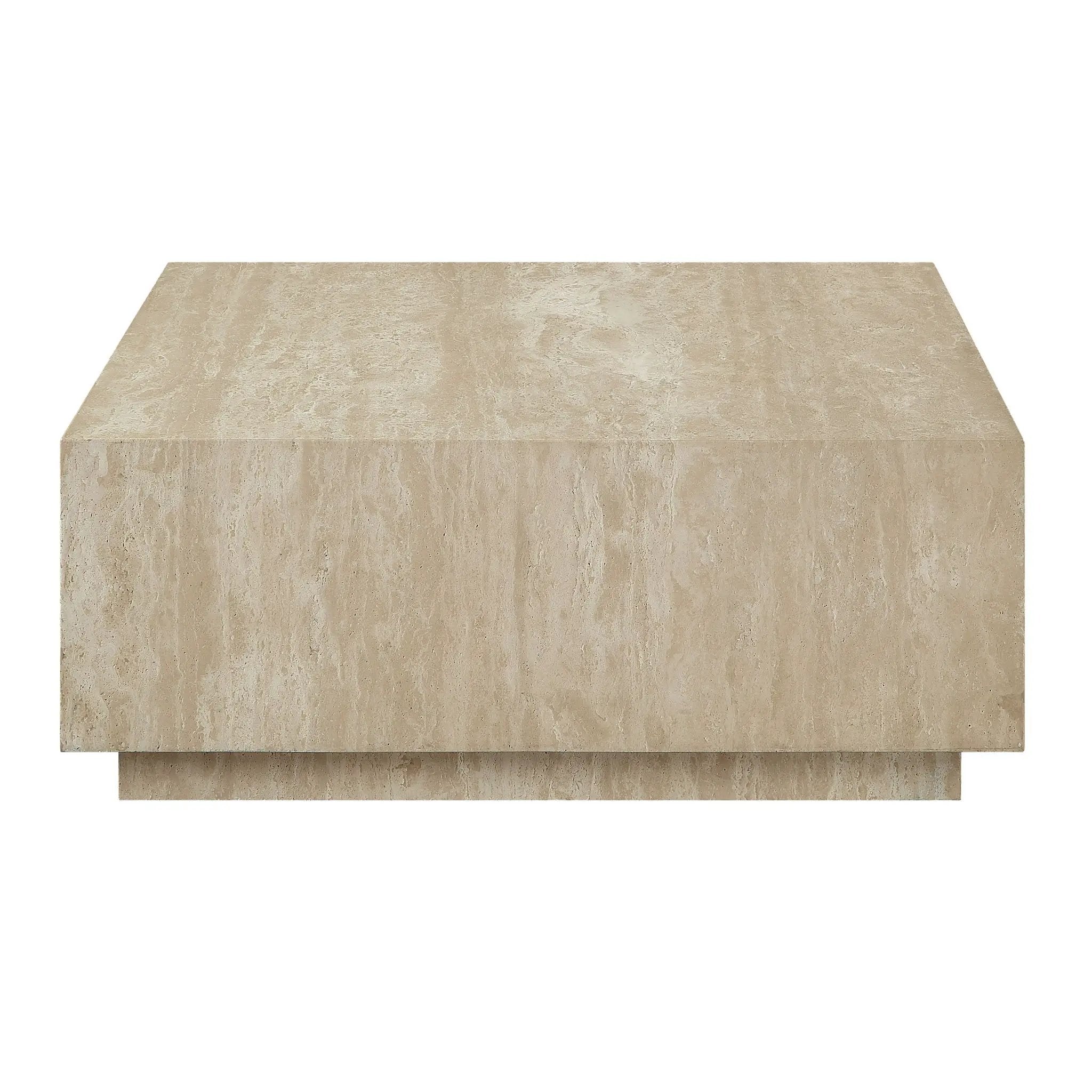 Deon Travertine Table - Beige by HouseOfZazla