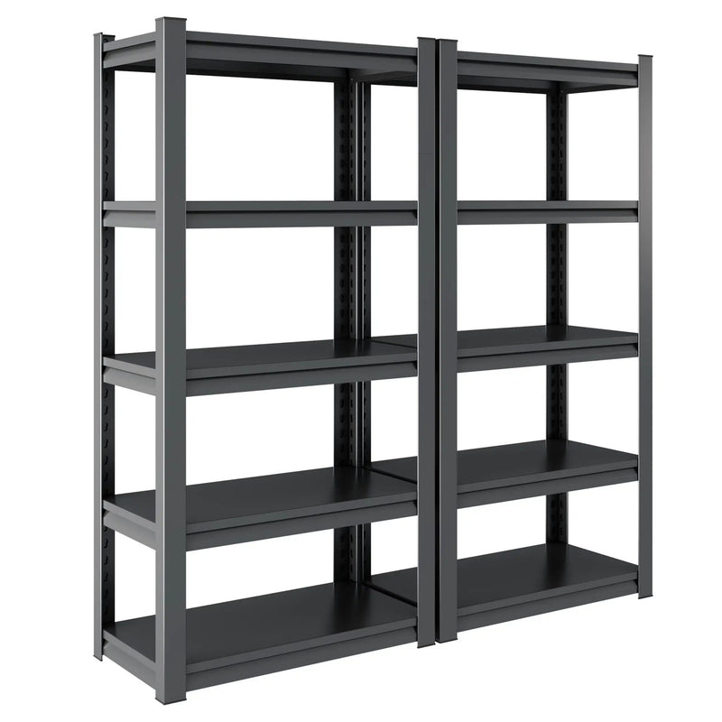 Industrial Heavy Duty Metal Garage Shelving Unit, Adjustable Storage Rack by HouseOfZazla