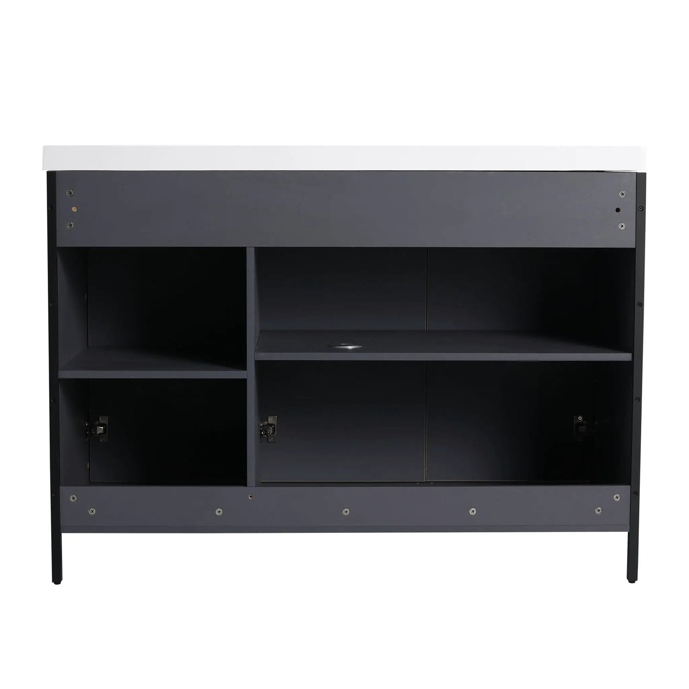 Contemporary Freestanding Bathroom Vanity With Adjustable Shelves by Unique Piece Furniture