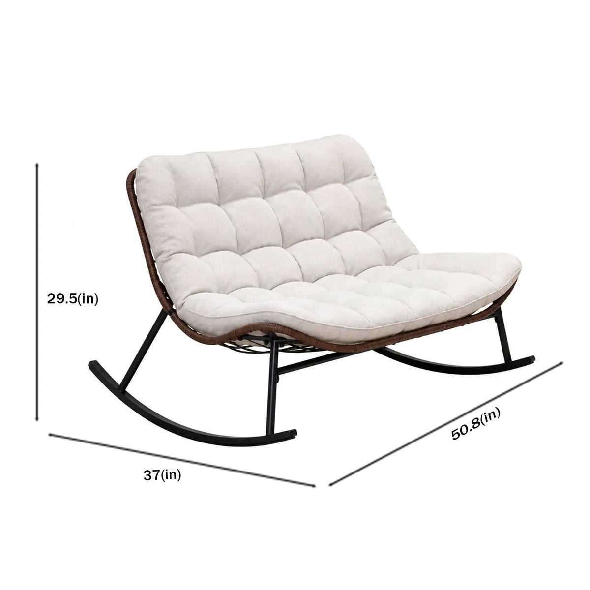 Double Wide Rocking Papasan Chair by HouseOfZazla