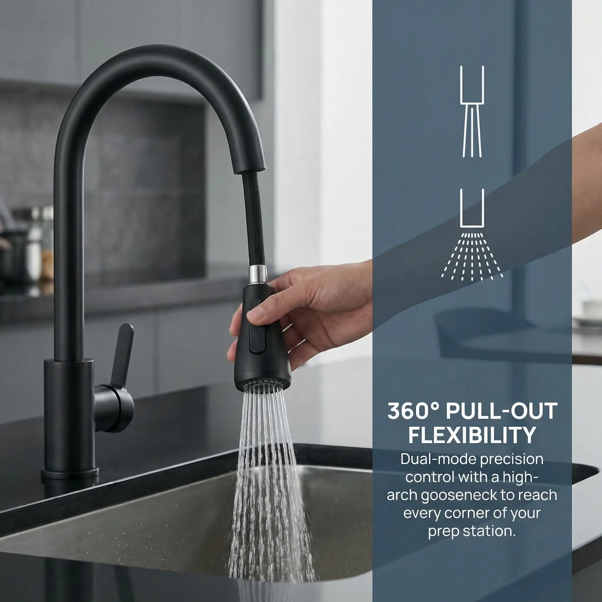 Double Door Sink Cabinet with Tap Stainless Steel Outdoor Kitchen by HouseOfZazla