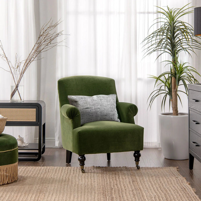 Eloise - Design Pleated Sock Arm Accent Armchair by Unique Piece Furniture