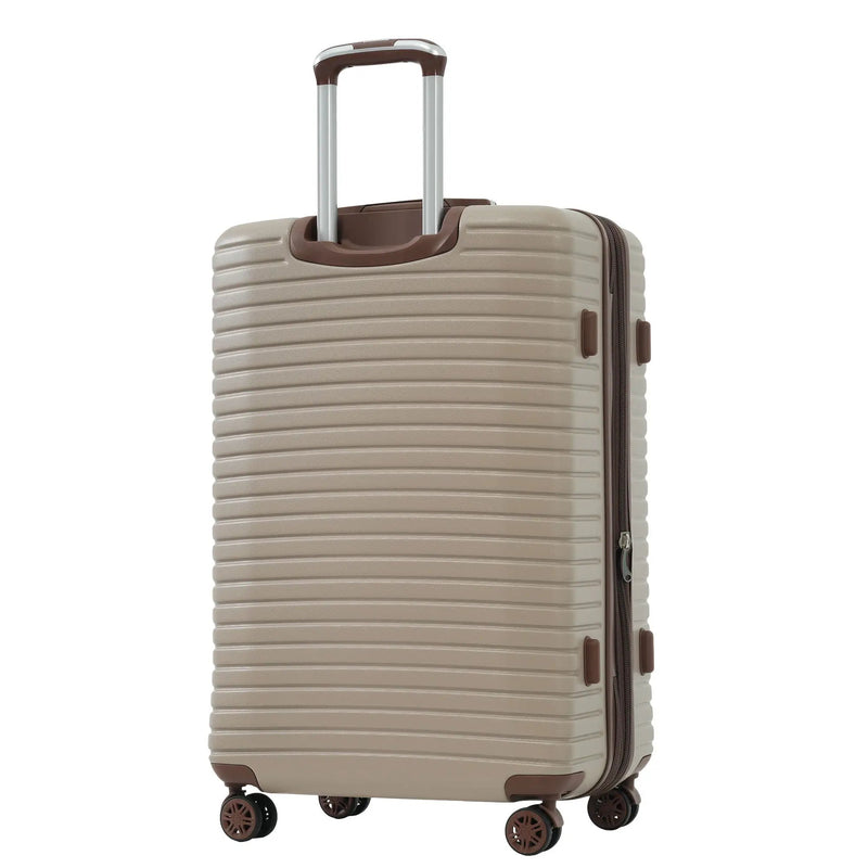 4 Piece Luggage Suitcase Set, Hard Shell Lightweight Expandable Travel Luggage With 4 Packing Cubes by HouseOfZazla