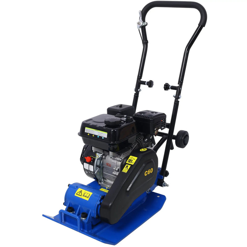 212cc Gas Vibration Plate Compactor with Built-in Wheel by HouseOfZazla