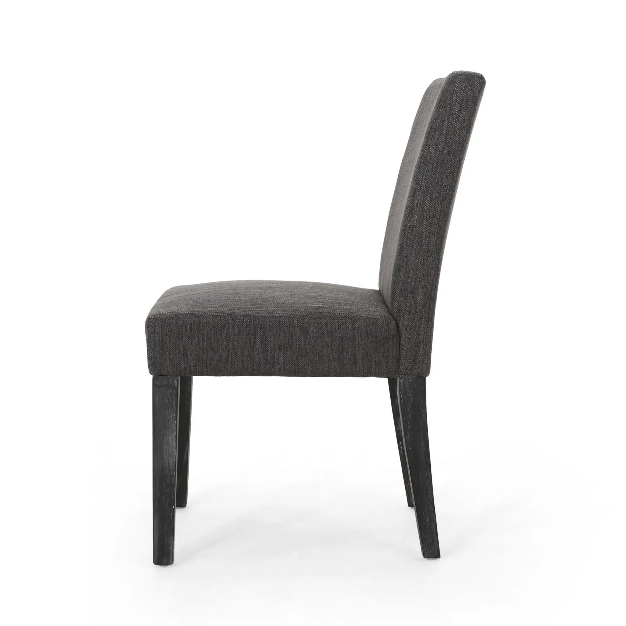 Contemporary Dining Chair with Upholstered Seating and Tapered Legs by HouseOfZazla