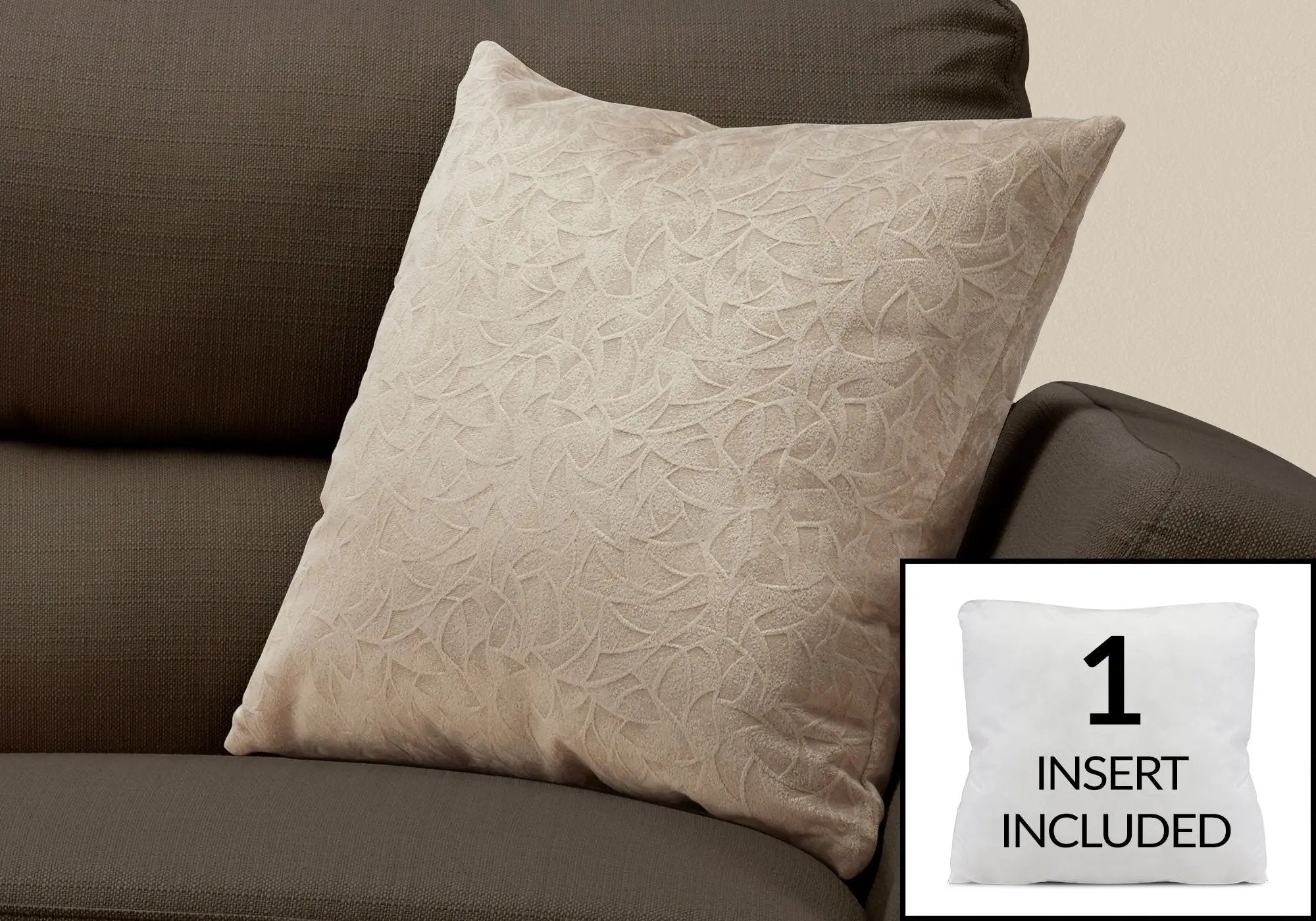 Square Pillows with Insert Included - Decorative Throw, Hypoallergenic by HouseOfZazla