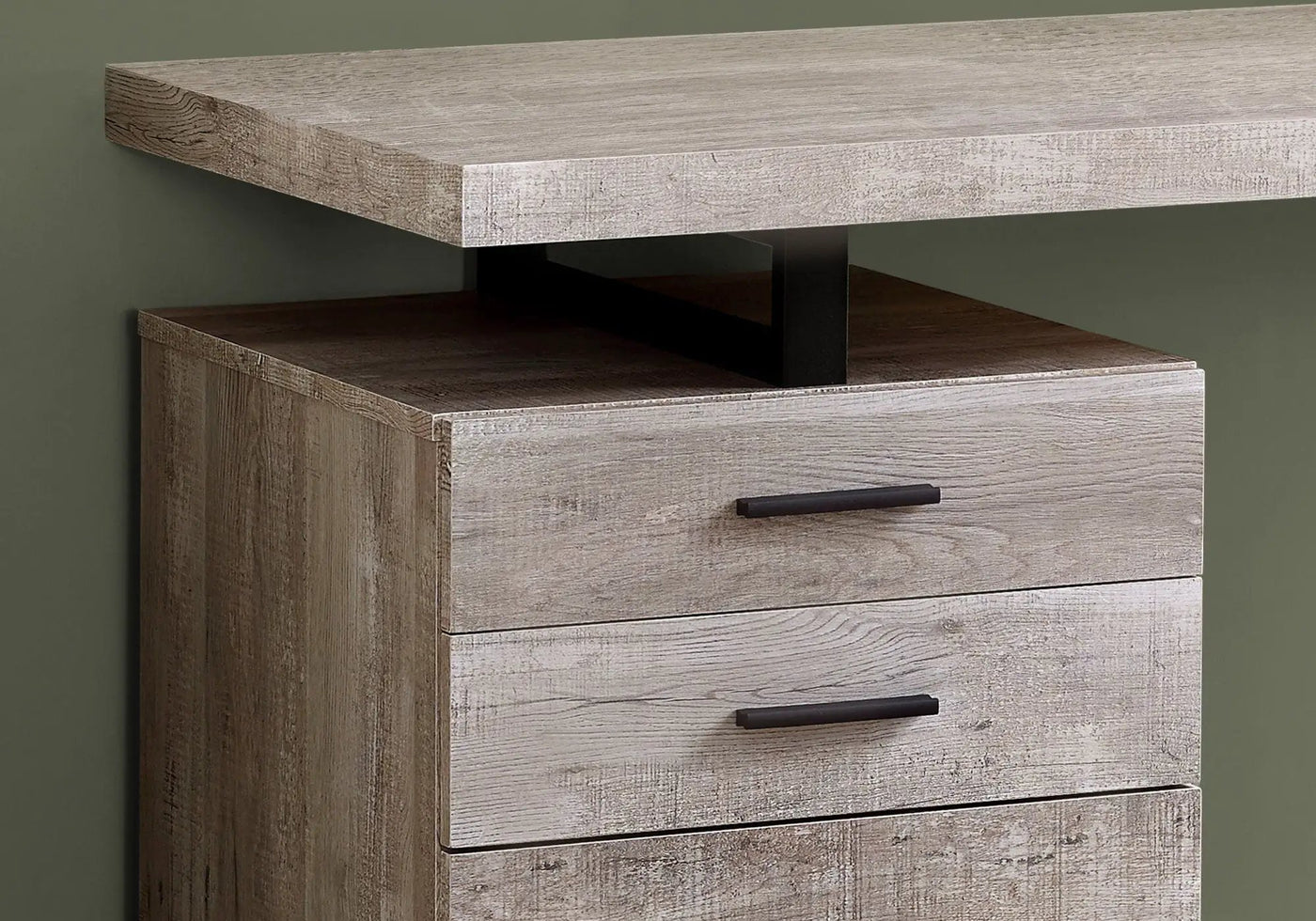 Computer Desk For Home Office, Left or Right Setup with Storage Drawers by HouseOfZazla