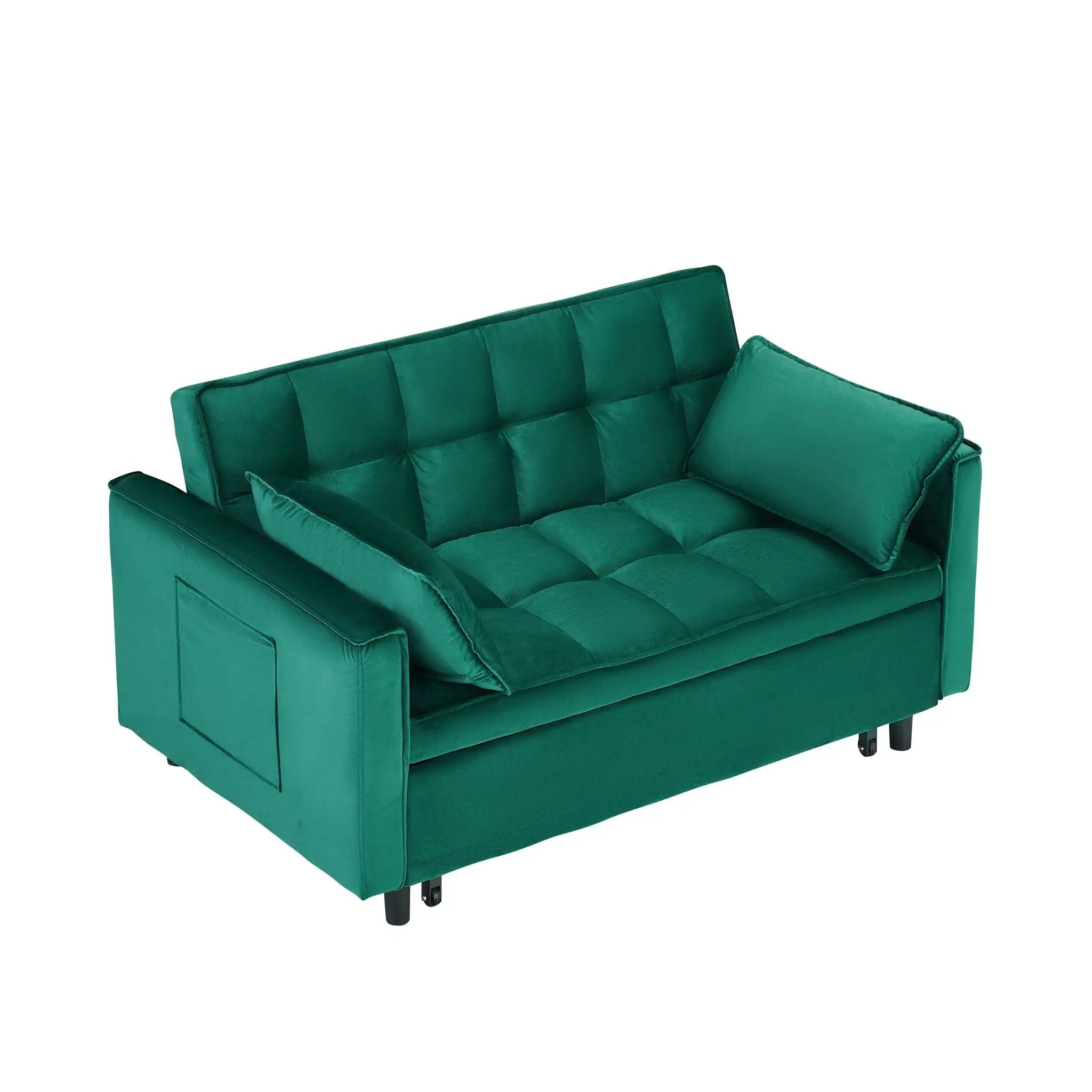 Sofa Bed With Pockets, 3 In 1 Convertible For Living Room by Unique Piece Furniture