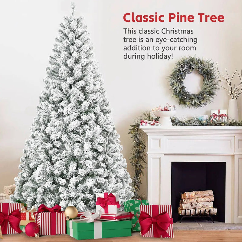 4FT Flocked Christmas Tree with 233 Tips by HouseOfZazla