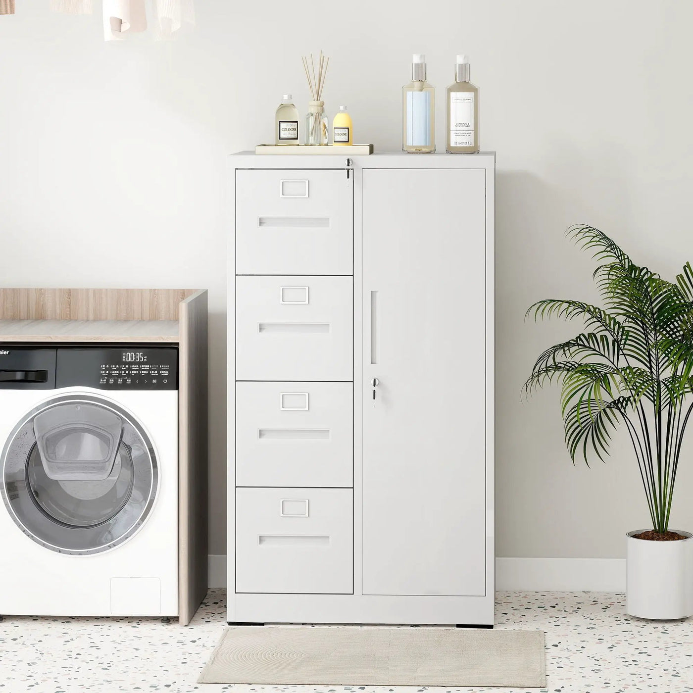 Storage Vertical Filing Cabinet With Lock by HouseOfZazla