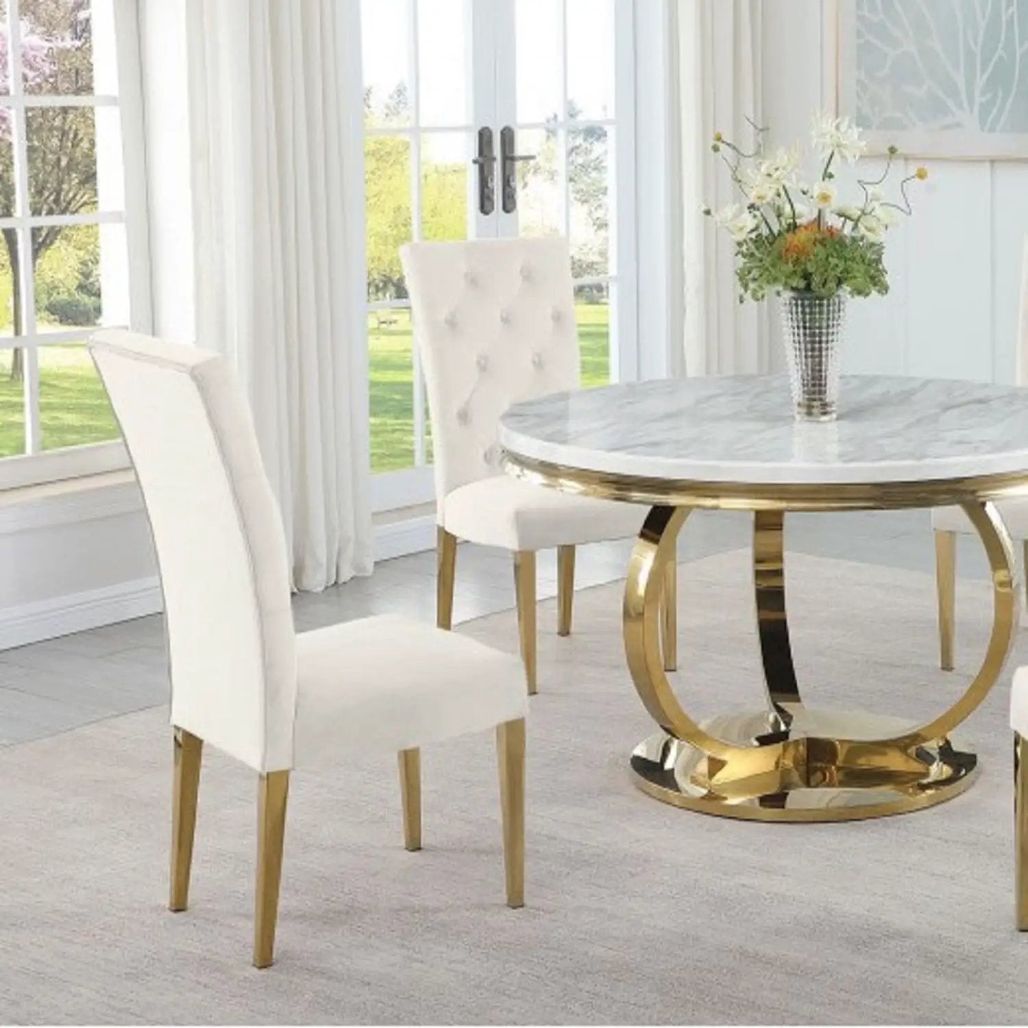 Modern Design Upholstered Dining Chair (Set of 2)