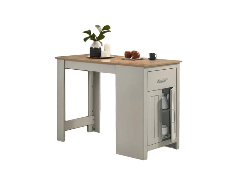 Alonzo - Small Space Counter Height Dining Table With Cabinet And Drawer Storage by Unique Piece Furniture