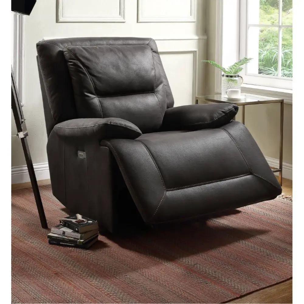 Neely - Power Motion Glider Recliner - Charcoal Fabric by Unique Piece Furniture