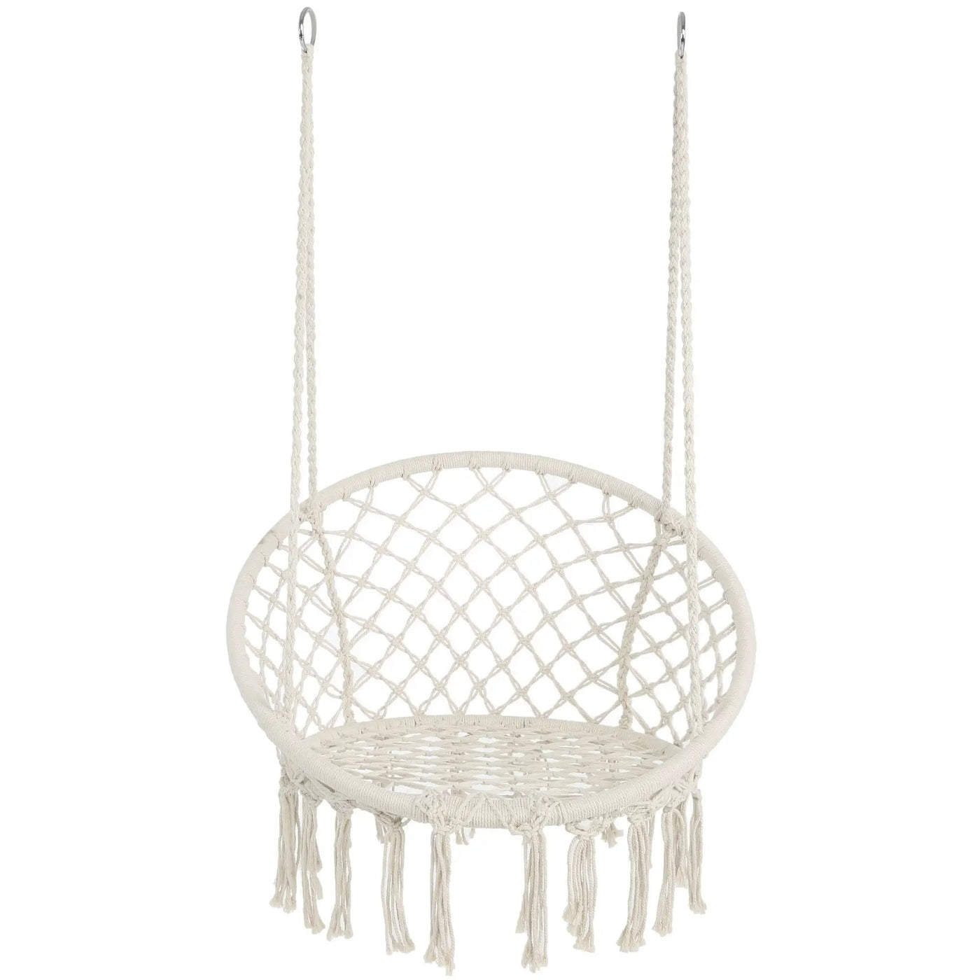 Macrame Hanging Hammock Chair, Rope Swing For Indoor And Outdoor Use by Unique Piece Furniture