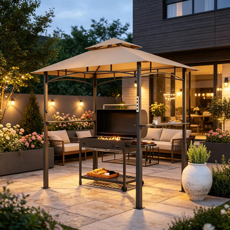 Double-Tiered Barbecue Gazebo Shelter by HouseOfZazla