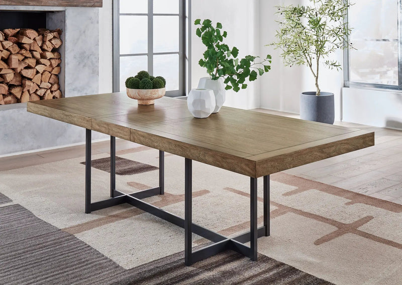Tomtyn - Rectangular Dining Room Extension Table - Light Brown by Unique Piece Furniture