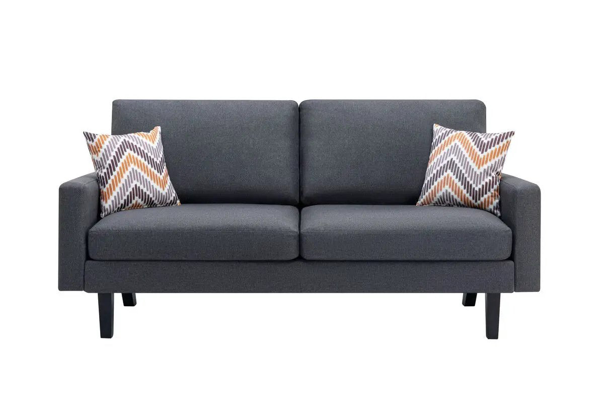 Bahamas - Minimalistic Sofa With 2 Throw Pillows by Unique Piece Furniture