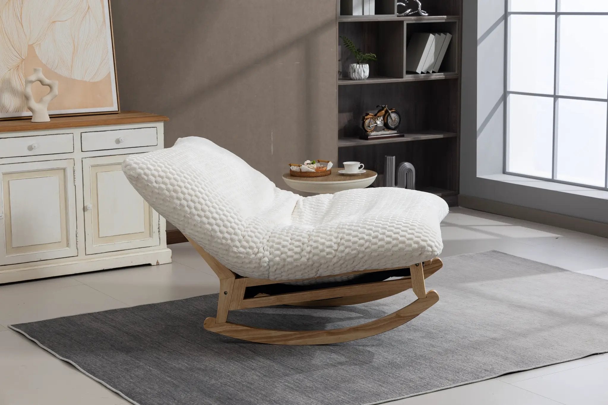 Bean Bag Rocking Chair with Solid Wood Frame by HouseOfZazla