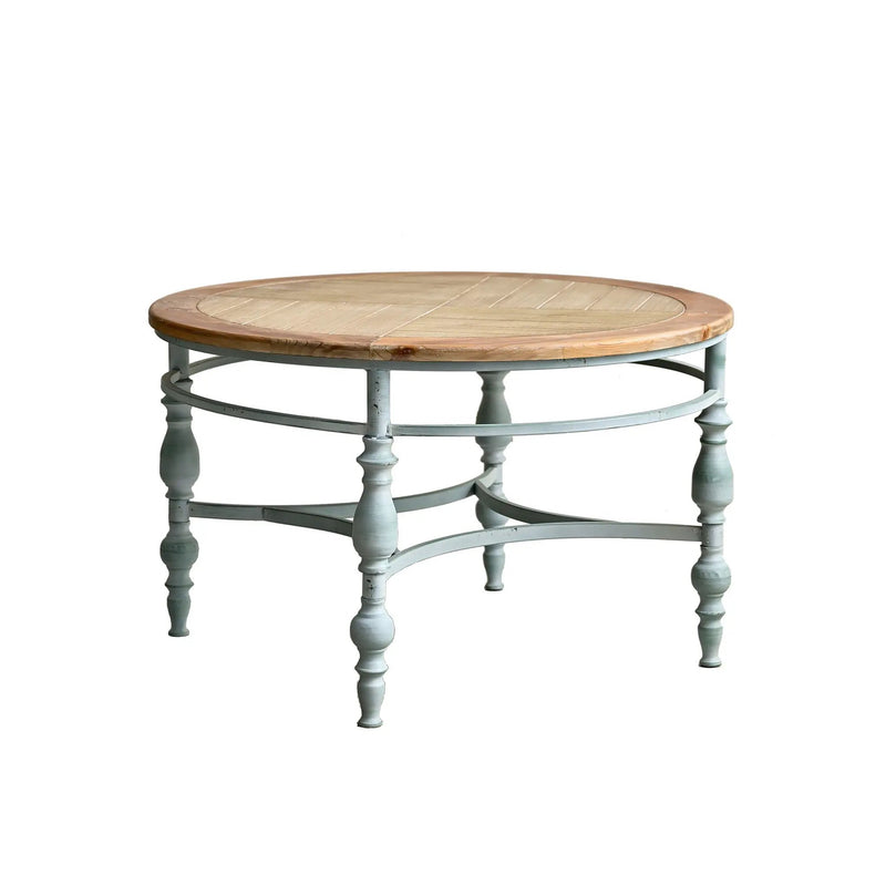 Round Top Carved Table For Living Room by Unique Piece Furniture