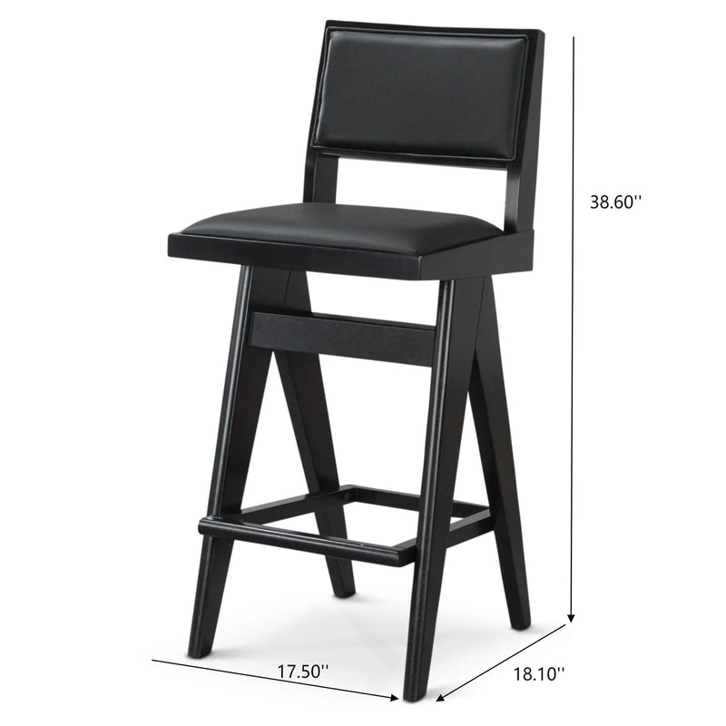Keira - Bar Stool (Set of 2) - Black by Unique Piece Furniture