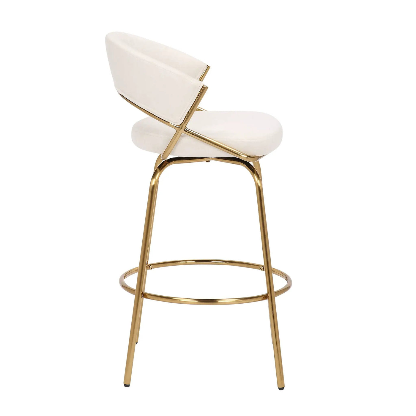 Jie - Glam Fixed Height Counter Stool (Set of 2) by HouseOfZazla
