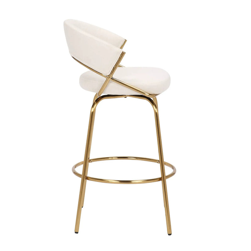 Jie - Glam Fixed Height Counter Stool (Set of 2) by Unique Piece Furniture
