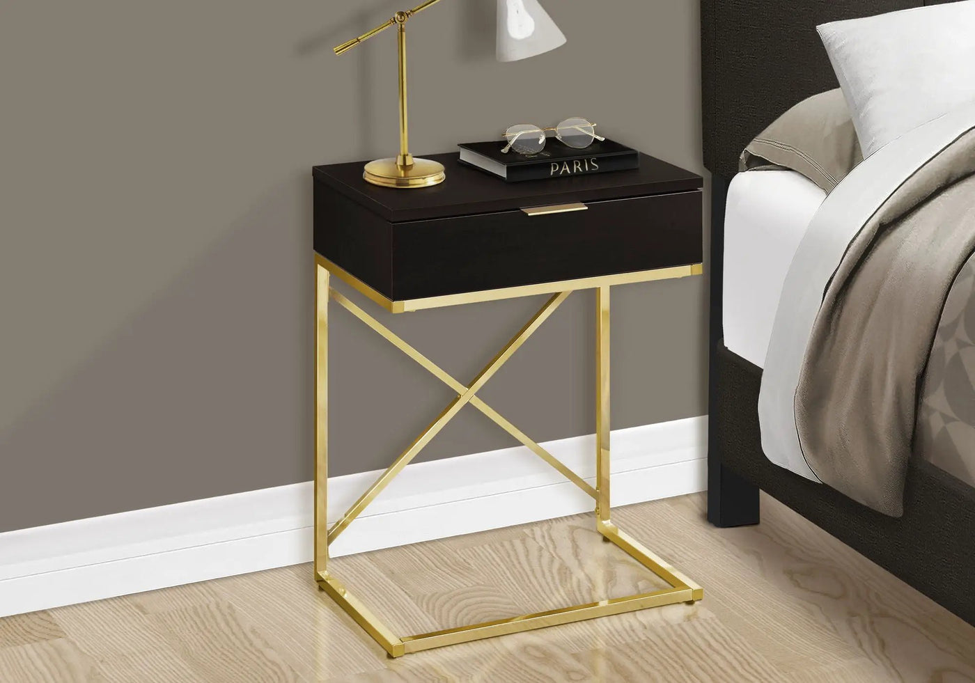 Accent Side Table, Storage Drawer, Spacious Tabletop, Contemporary & Modern by Unique Piece Furniture
