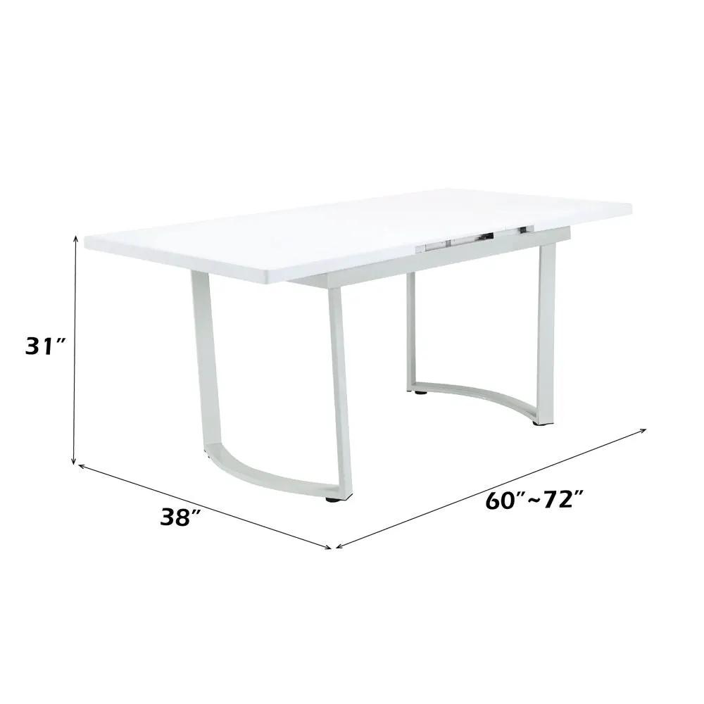Palton - Dining Table - High Gloss White by Unique Piece Furniture