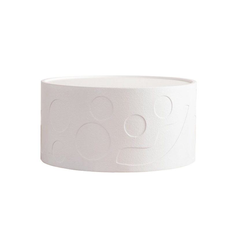 Round Side Table with Handcrafted Relief Design by HouseOfZazla
