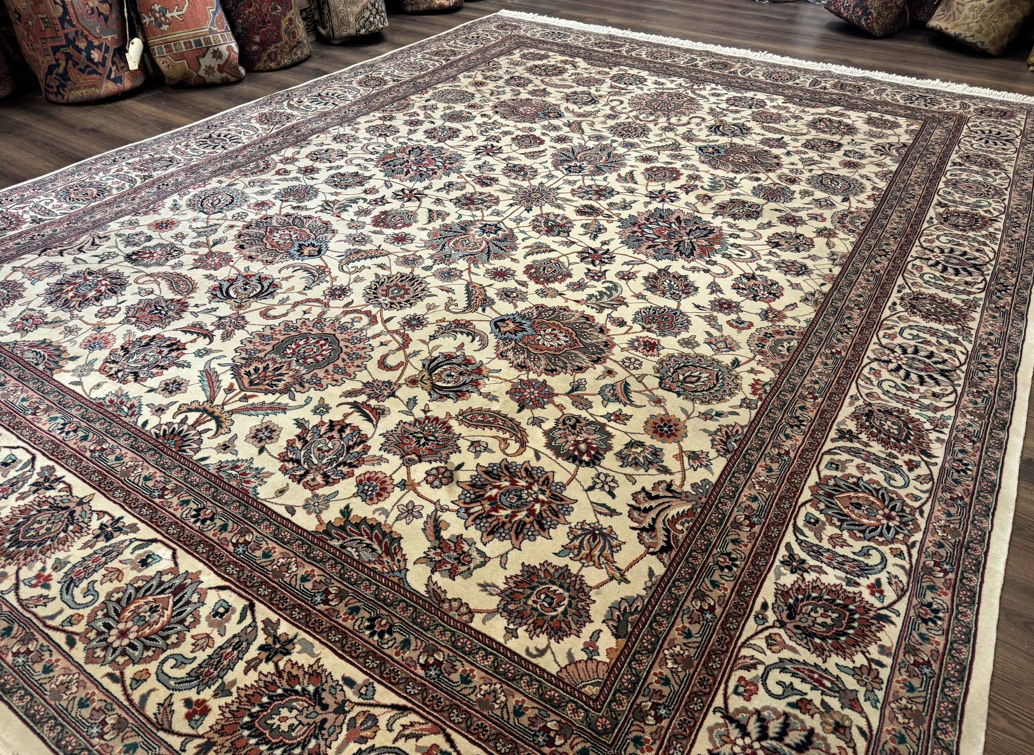 Pak Persian Rug 9x12, Allover Pattern, Fine Handmade Oriental Carpet by Jewel Rugs
