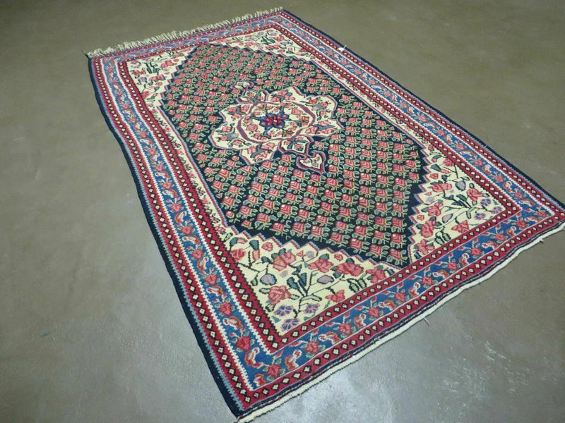 4' X 6' Vintage Handmade Turkish Flat weave Rug Tribal by Jewel Rugs