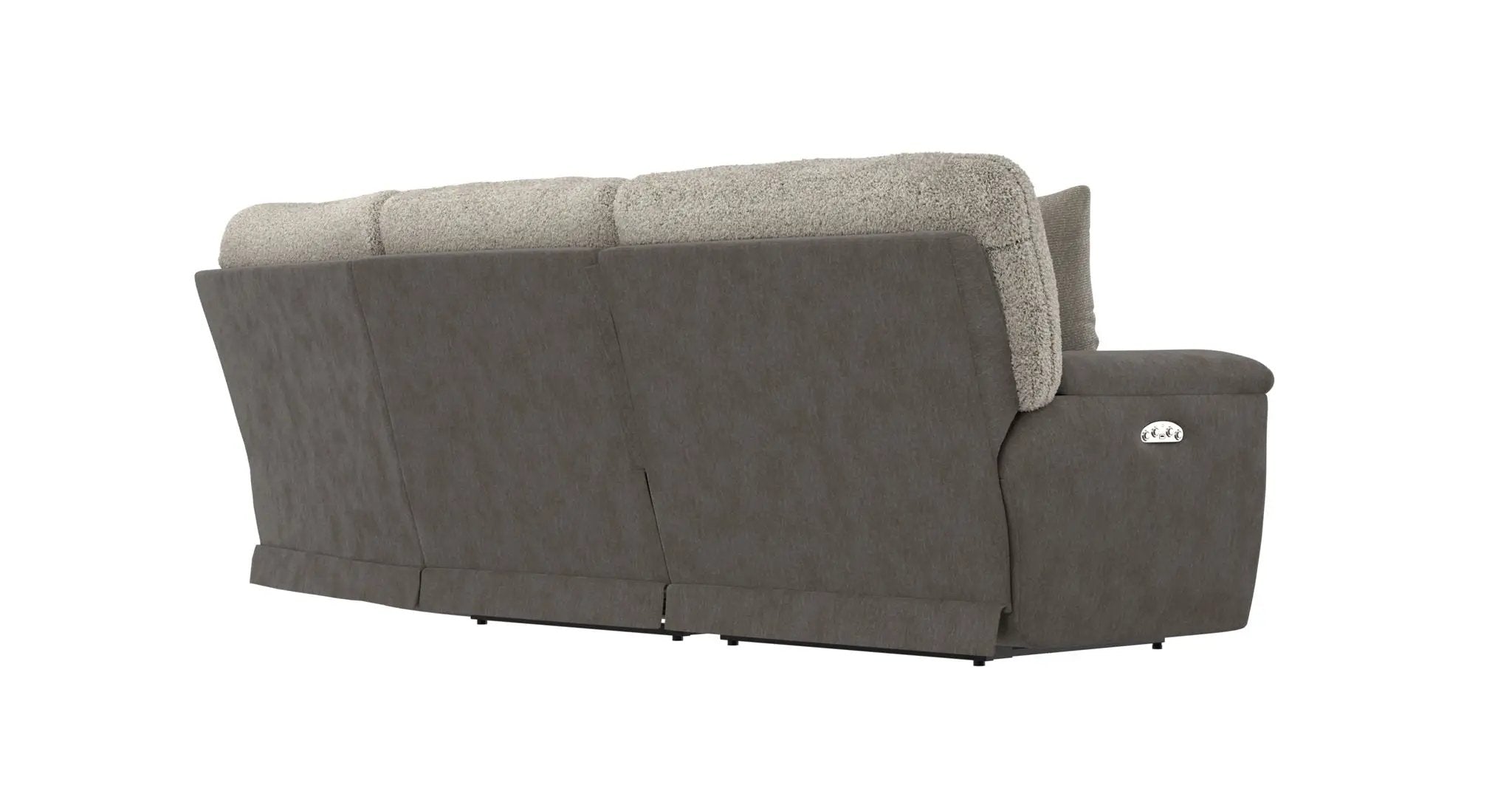 Rendezvous - 5 Piece Modular Sectional With 3 Reclining Seats & Castered Cocktail Ottoman - Umber by Unique Piece Furniture