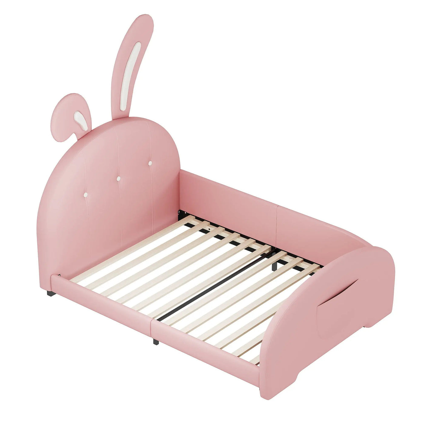 Upholstered Rabbit-Shape Princess Bed With Headboard And Footboard by Unique Piece Furniture