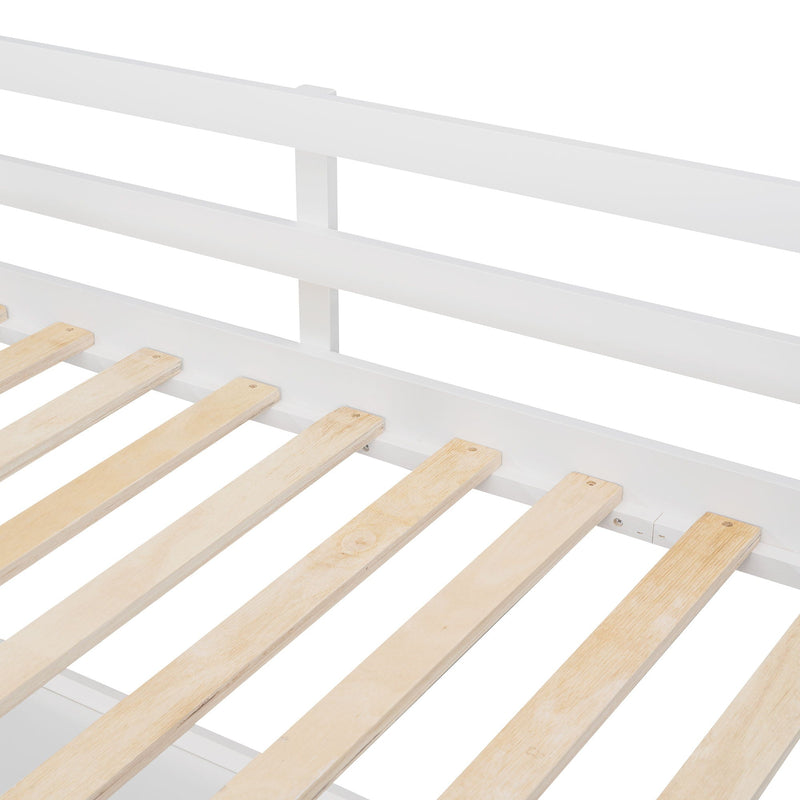 Loft Bed With Drawers With Desk And Shelves by HouseOfZazla